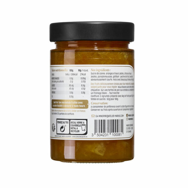 Confiture aux 3 Agrumes - MARiUS