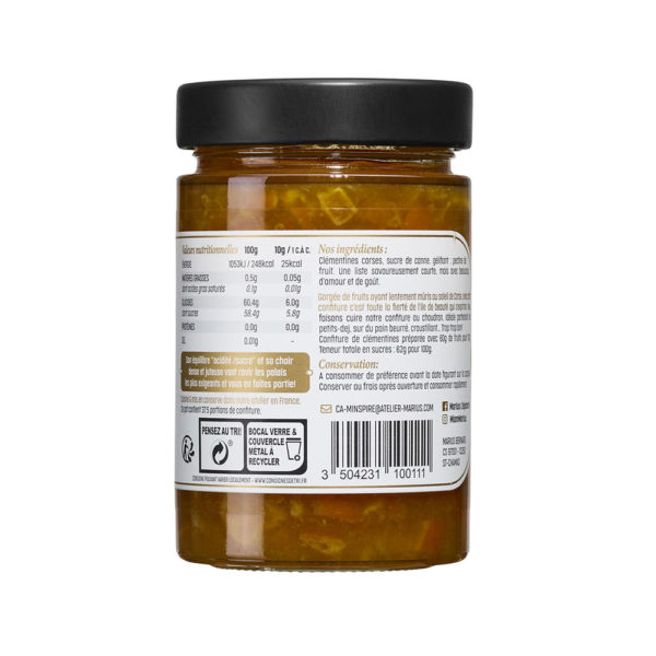 Confiture de Clémentines Corses - MARiUS