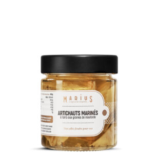Artichauts marinés à l'ail & graines de moutarde