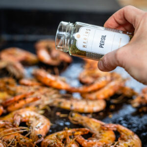 Recette gambas grillées et brochettes de légumes | MARiUS