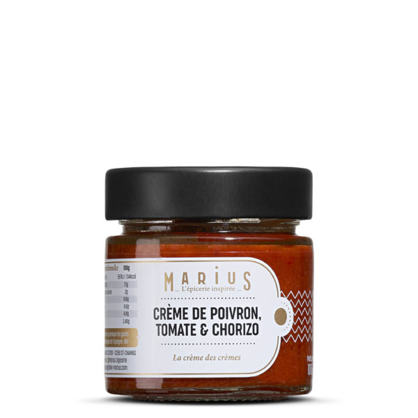 Crème de poivron, tomate, chorizo MARiUS l'épicerie inspirée