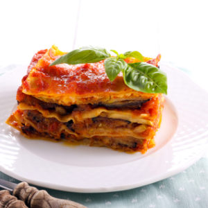 lasagnes riste d'aubergines MARiUS et boeuf