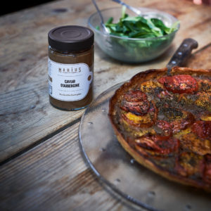 Recette tarte tomates et aubergines MARiUS l'épicerie inspirée