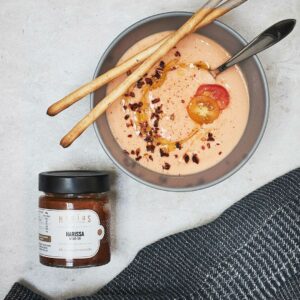 Recette Gaspacho pois chiches et tomates MARiUS l'épicerie inspirée