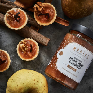 Recette Tartelettes pommes poires cannelle MARiUS l'épicerie inspirée