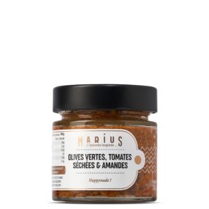 Olives vertes, tomates séchées & amandes