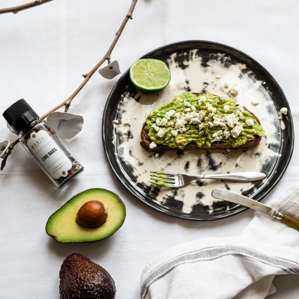 Recette avocado toast MARiUS l'épicerie inspirée