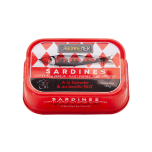 Sardines tomate & basilic Bio - La Bonne Mer MARiUS l'épicerie inspirée