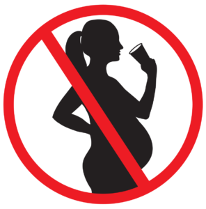 Logo femme enceinte alcool