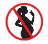 Logo femme enceinte alcool