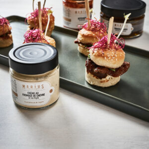 Recette Mini burgers veggi MARiUS l'épicerie inspirée