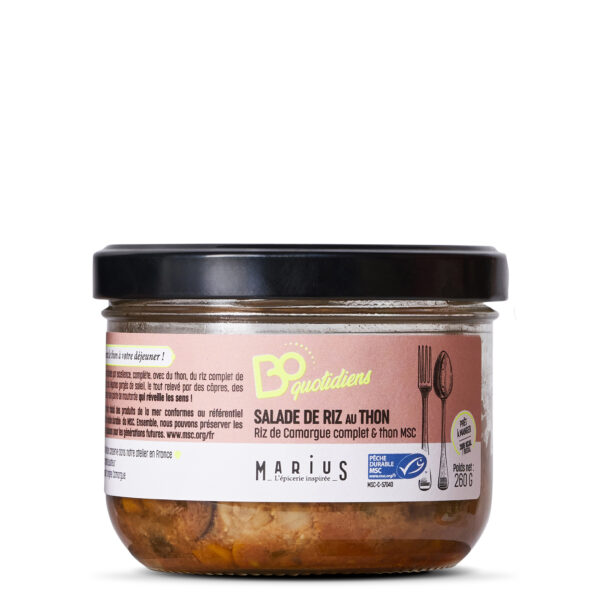 Salade de riz de Camargue complet & thon MSC - Les BoQuotidiens - MARiUS, l'épicerie inspirée