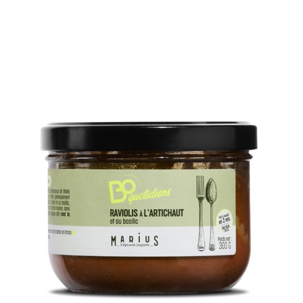 Raviolis à l’artichaut et au basilic - Les BoQuotidiens - MARiUS, l'épicerie inspirée