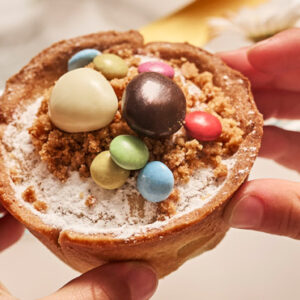 Recette des Nids de Pâques, poire chocolat amandes MARIUS, l'épicerie inspirée